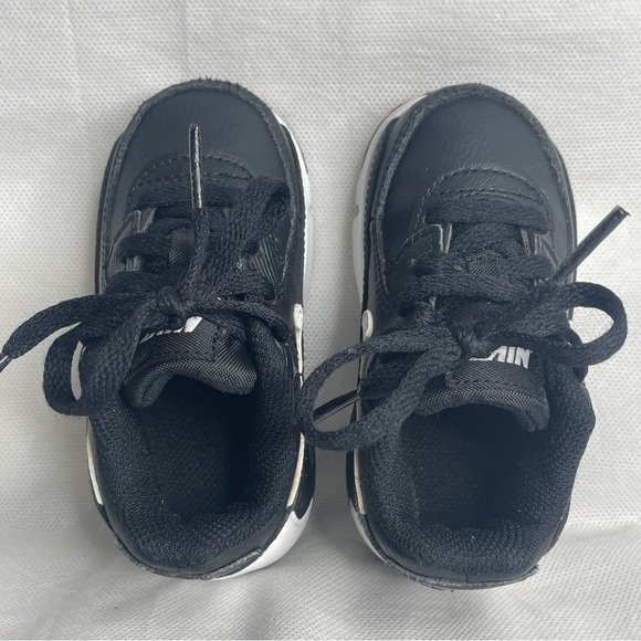 Nike Air Max 90 LTR Sneaker Shoe Toddler Size US 5C EU 21 Black White CD6868-010 - Picture 11 of 14